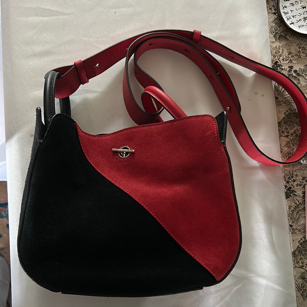 NWT MICHINO PARIS Suede Bag EURO 920 Sybille